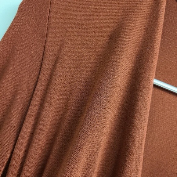 NWT EXPRESS Long Sleeve Cross Front Knit Comfortable Casual Night Midi Dress S - Picture 9 of 13